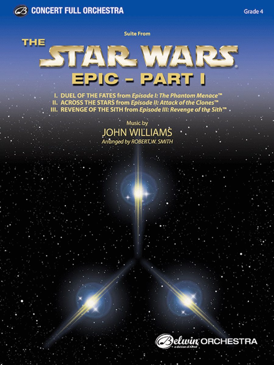 Star Wars Epic -- Part I, Suite from the by John Williams Full Orchestra  Sheet Music Sheet Music Plus