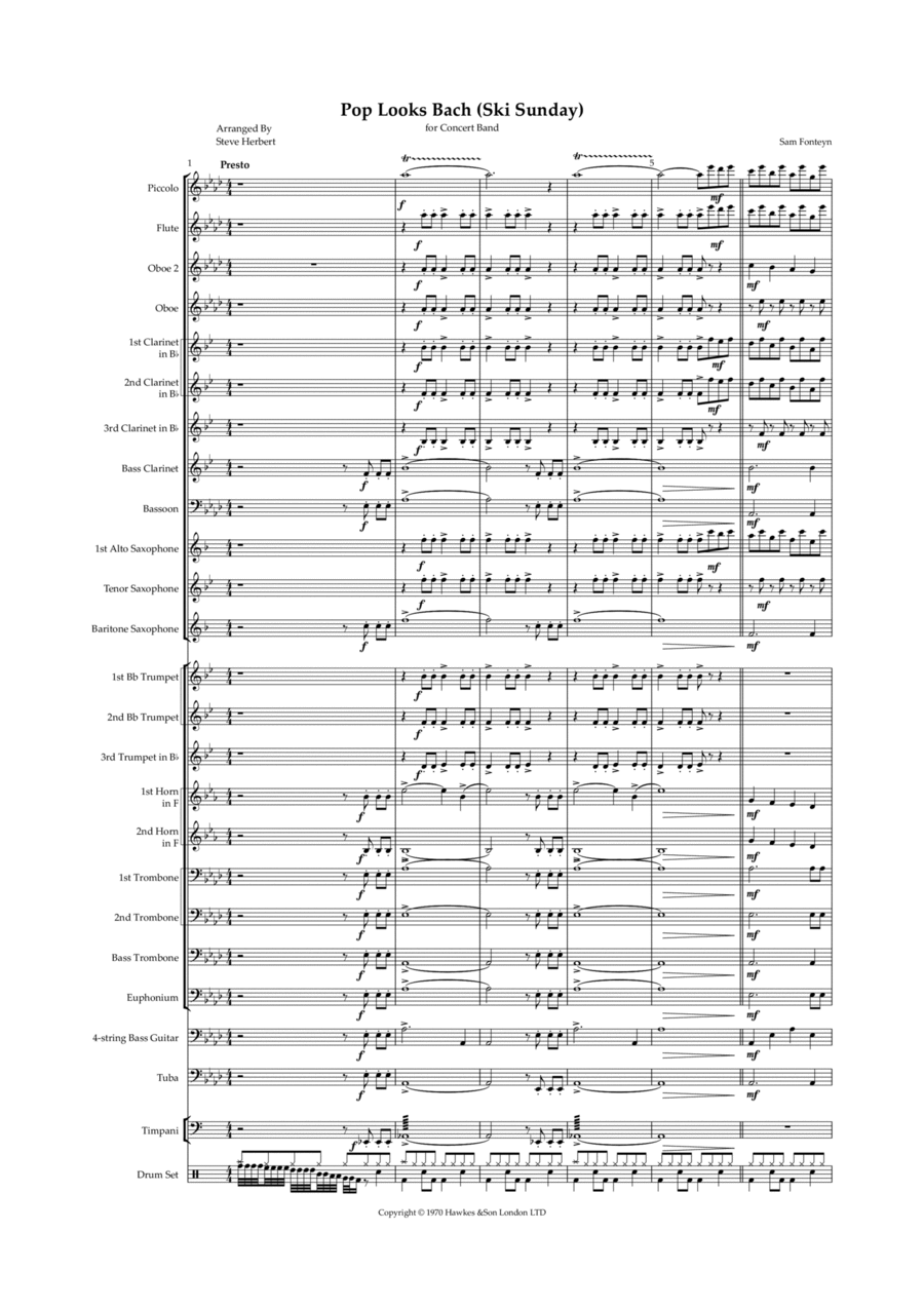 Pop Looks Bach - Concert Band - Digital Sheet Music | Sheet Music Plus