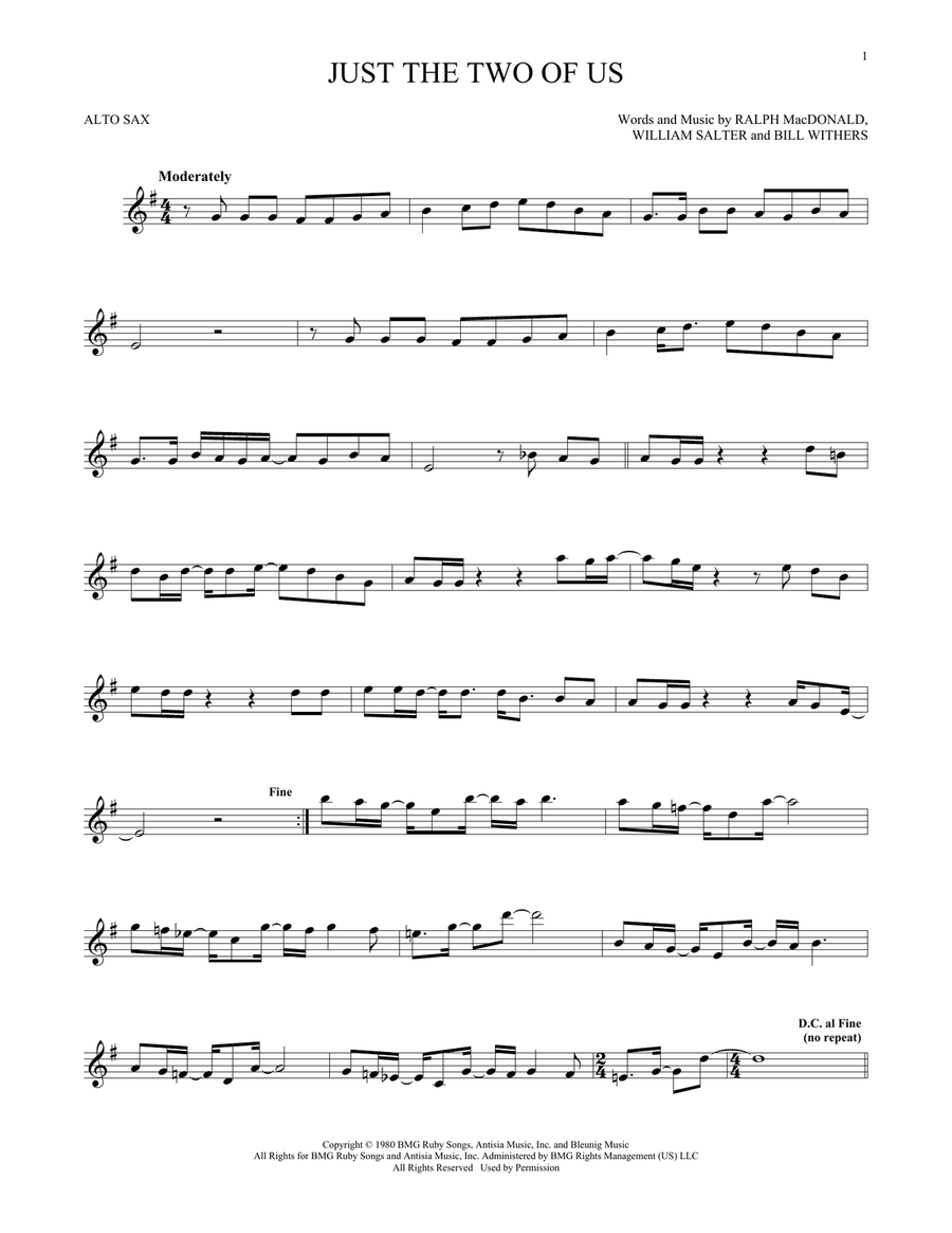 Just the two discount of us saxophone