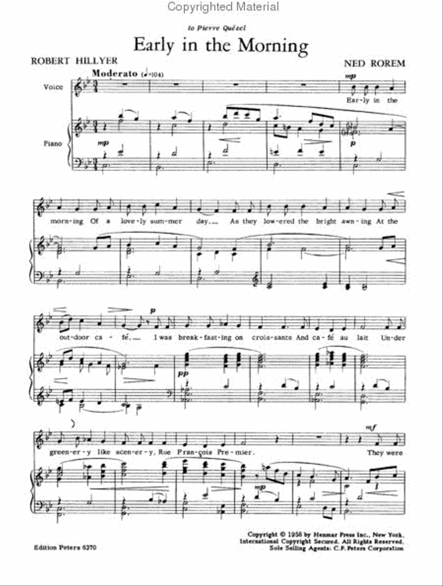 Early in the Morning for Voice and Piano Voice Solo scores gallery preview page 2