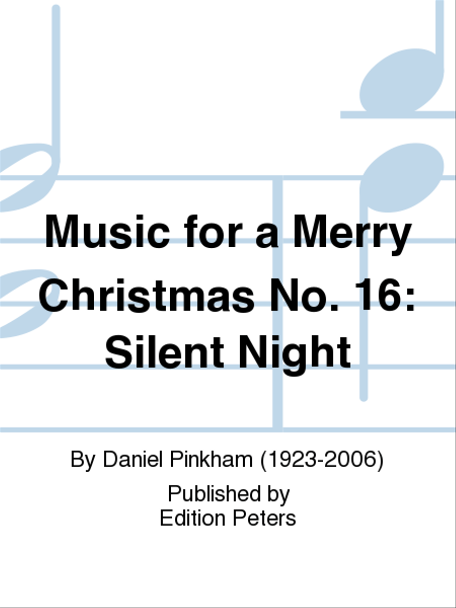 Music for a Merry Christmas No. 16: Silent Night Harp scores gallery preview page 1