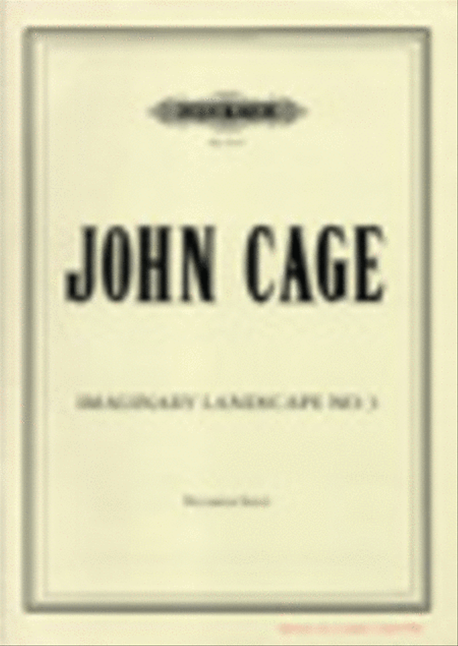 Imaginary Landscape No. 3 scores gallery preview page 1
