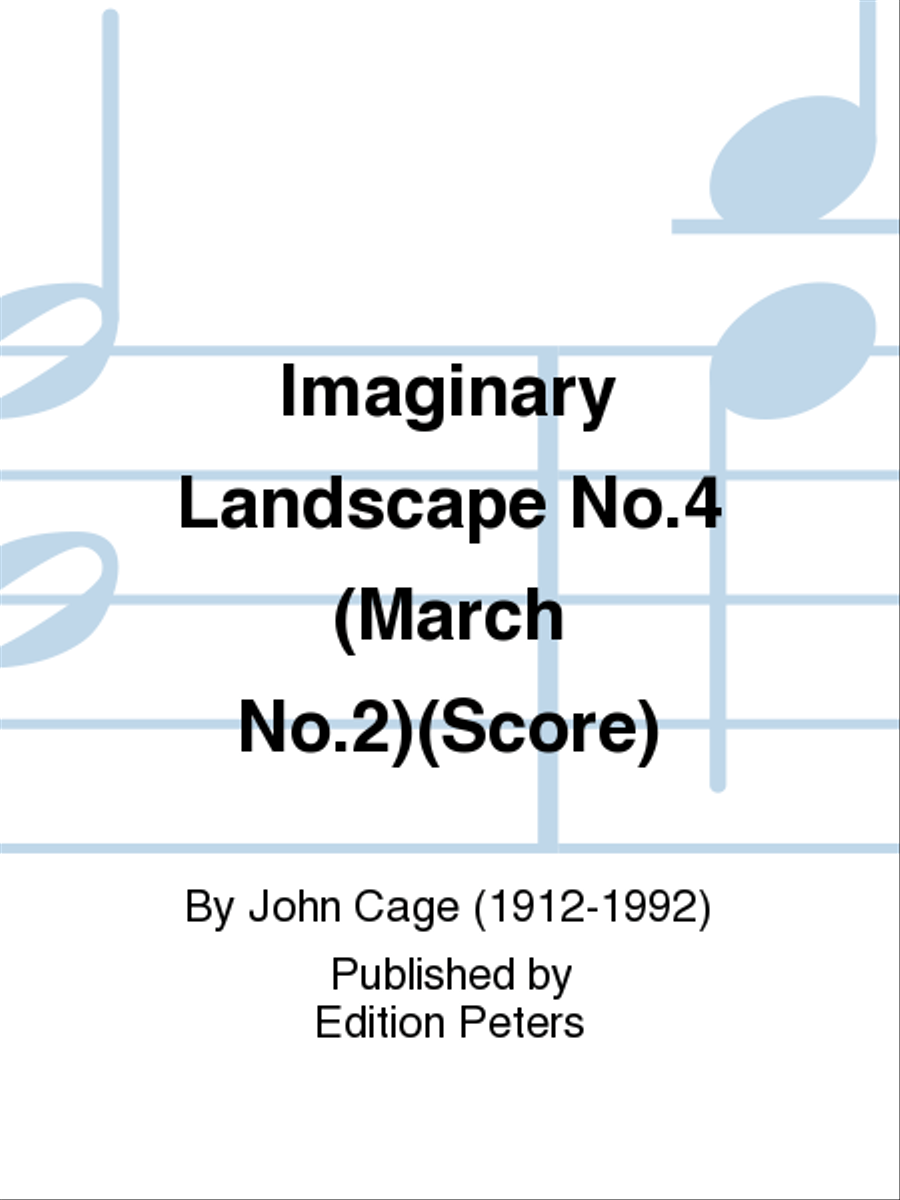 Imaginary Landscape No. 4 (March No. 2) for 12 Radios Percussion scores gallery preview page 1