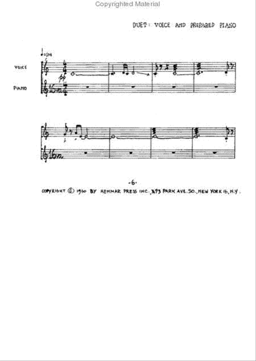 She is Asleep (II. Duet) Small Ensemble scores gallery preview page 2