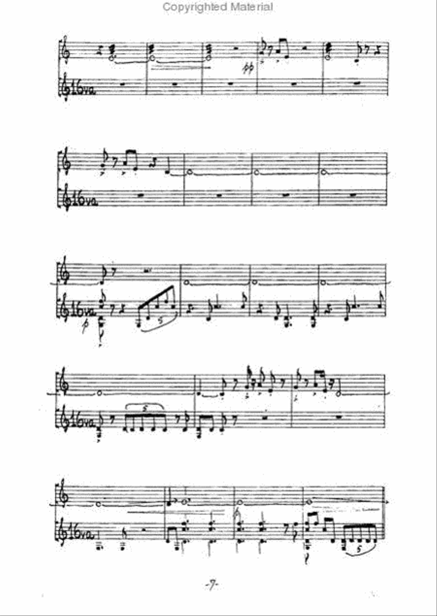 She is Asleep (II. Duet) Small Ensemble scores gallery preview page 3