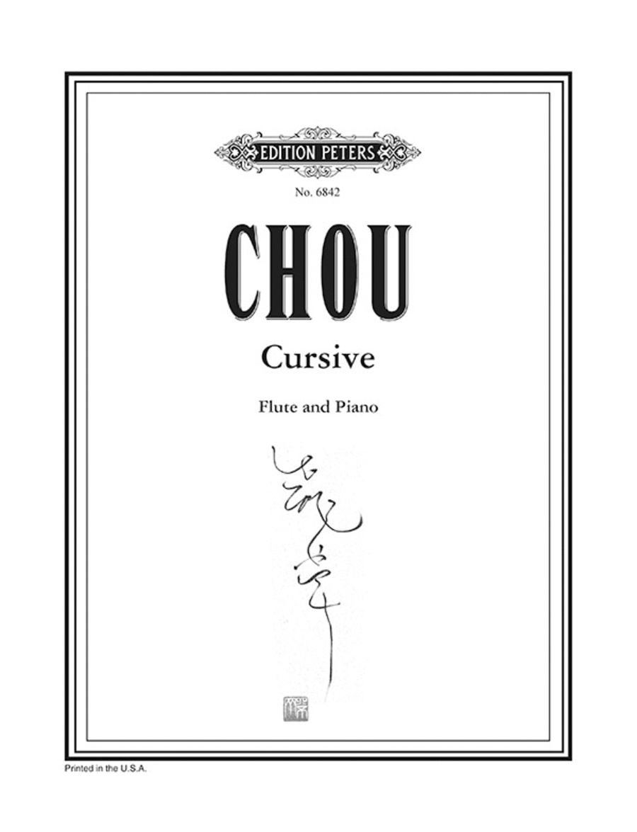 Cursive Cursive Flute Solo scores gallery preview page 1