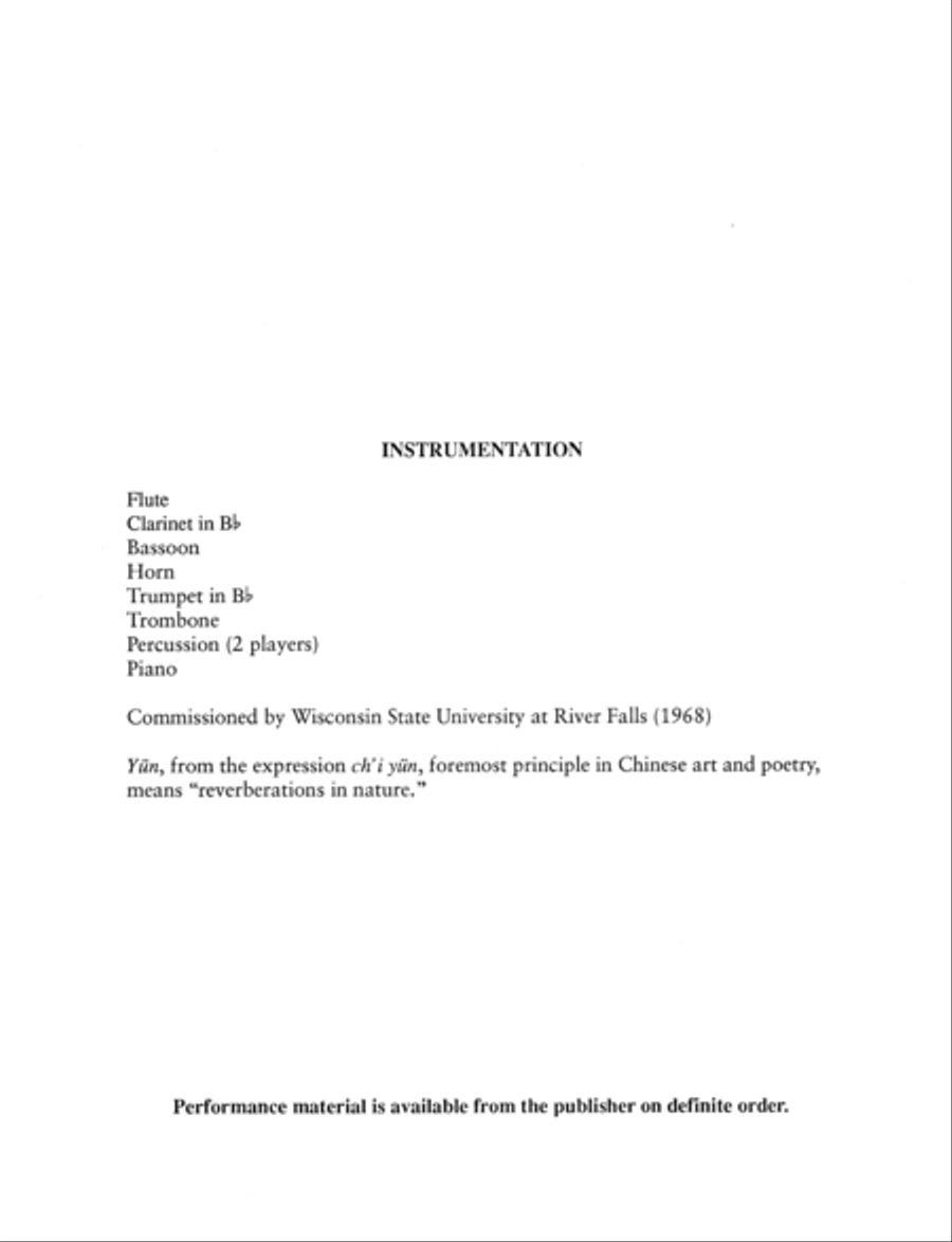 Yün (Score) Yün (Score) Clarinet scores gallery preview page 4