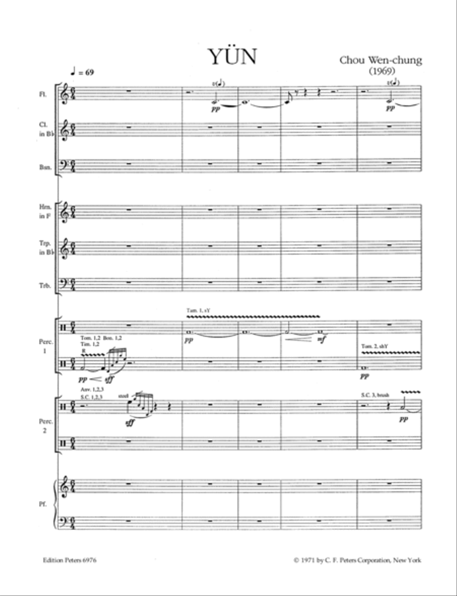Yün (Score) Yün (Score) Clarinet scores gallery preview page 10