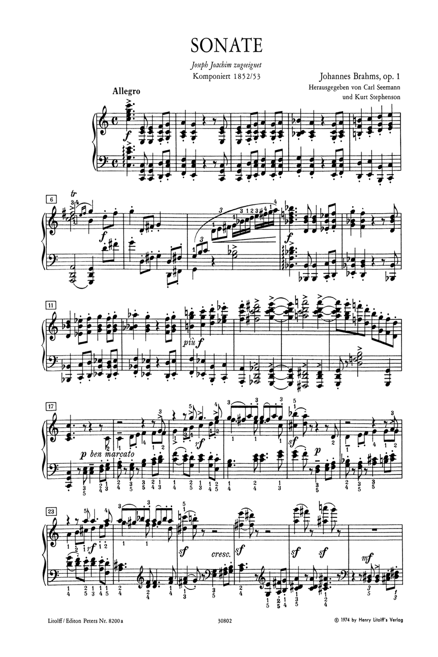 Piano Works -- Sonatas Opp. 1, 2, 5 Piano scores gallery preview page 2