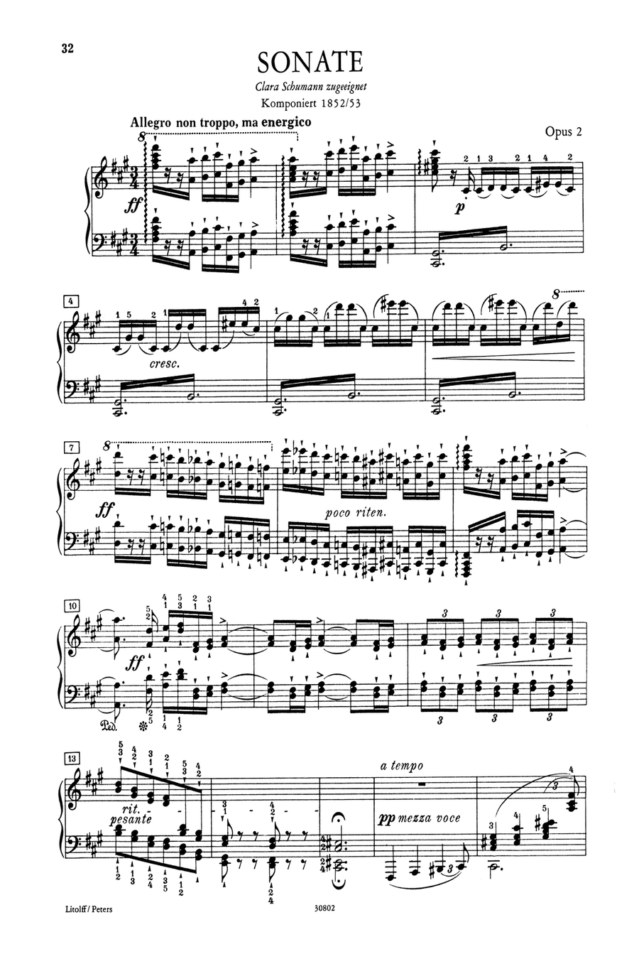 Piano Works -- Sonatas Opp. 1, 2, 5 Piano scores gallery preview page 3