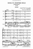 Missa In Tempore Belli 4-Part scores gallery preview page 3
