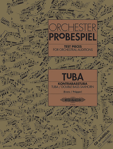 Test Pieces for Orchestral Auditions -- Tuba, Double Bass Saxhorn