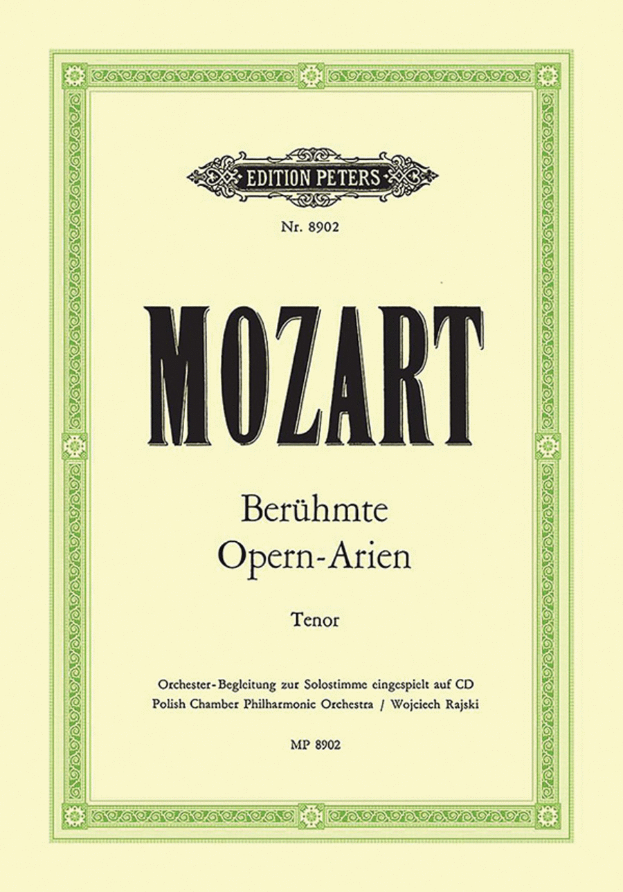 Famous Opera Arias for Tenor and Piano Tenor Voice scores gallery preview page 1