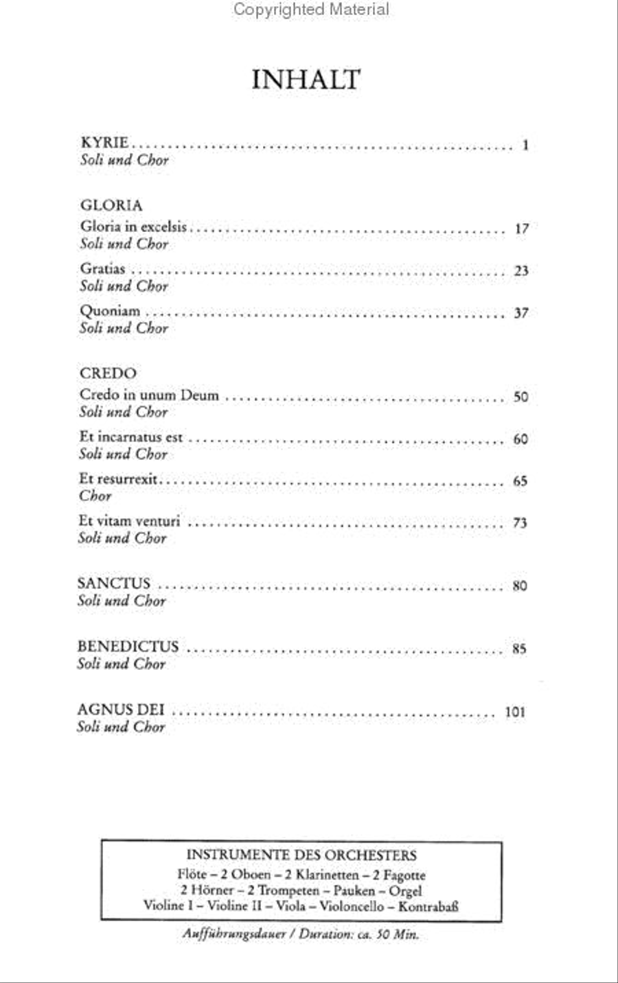 Missa in B flat Hob. XXII:14 Harmony Mass (Vocal Score) 4-Part scores gallery preview page 2