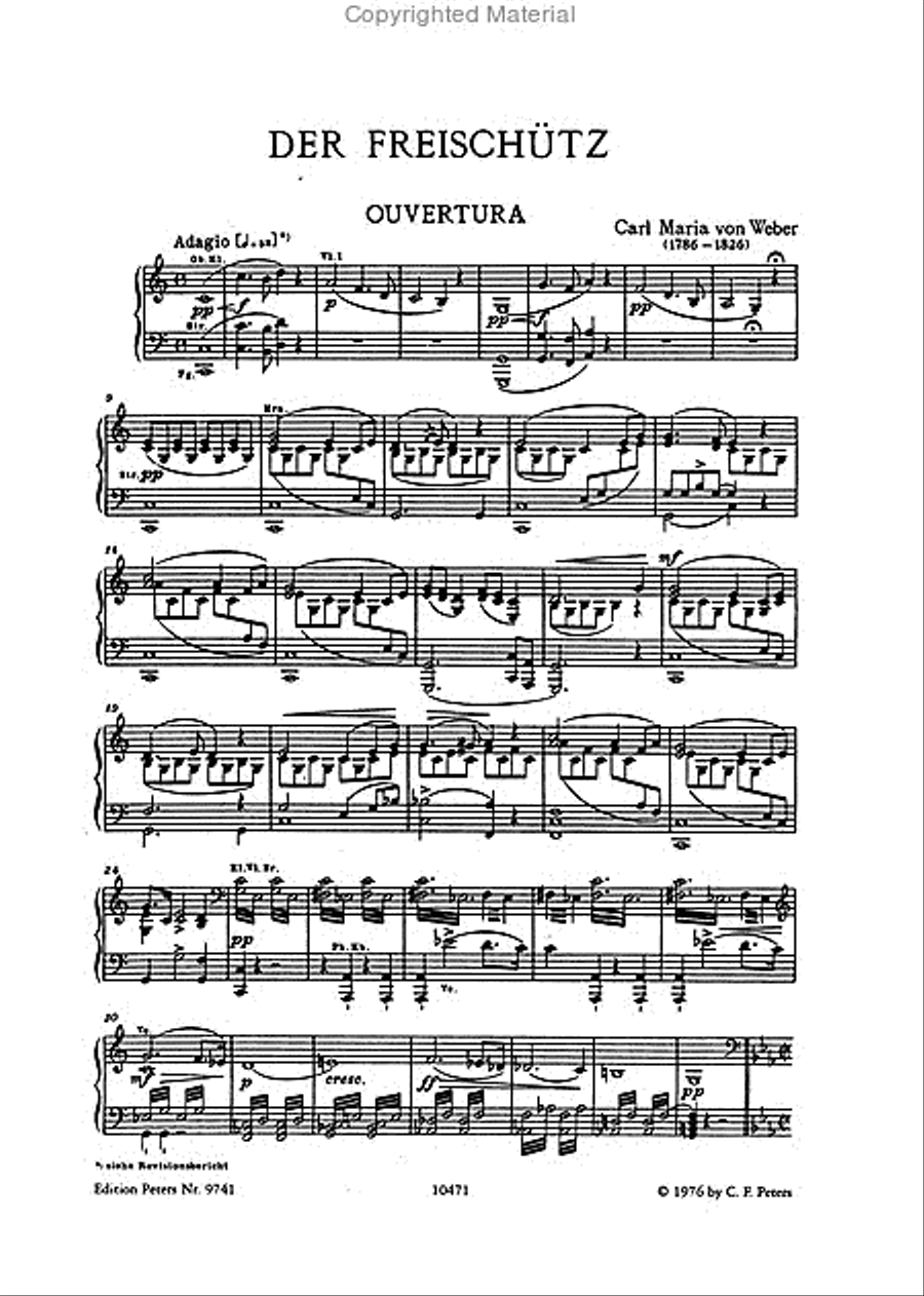 Der Freischütz (Vocal Score) 4-Part scores gallery preview page 2