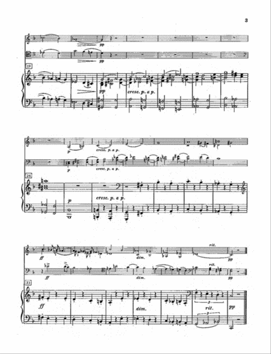 Trio in 9 Short Movements for Violin, Cello and Piano Piano Trio scores gallery preview page 3