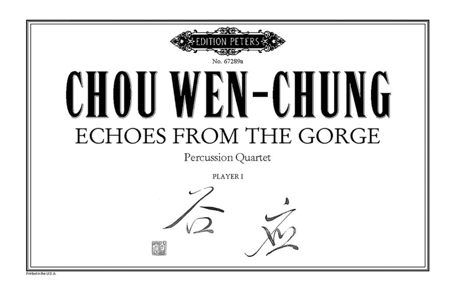 Echoes from the Gorge Percussion scores gallery preview page 1
