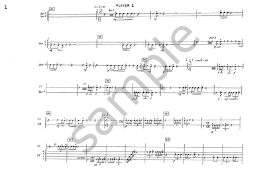 Echoes from the Gorge Percussion scores gallery preview page 3