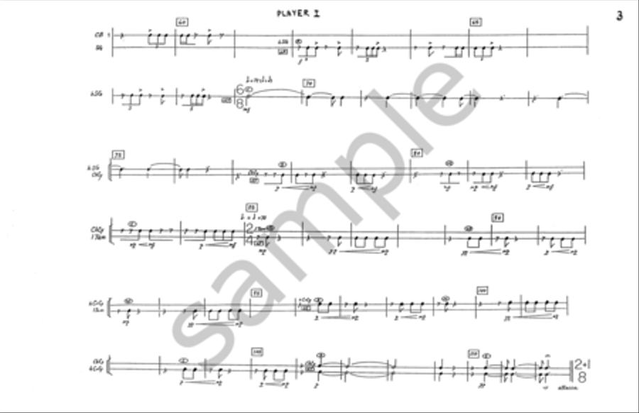 Echoes from the Gorge Percussion scores gallery preview page 4