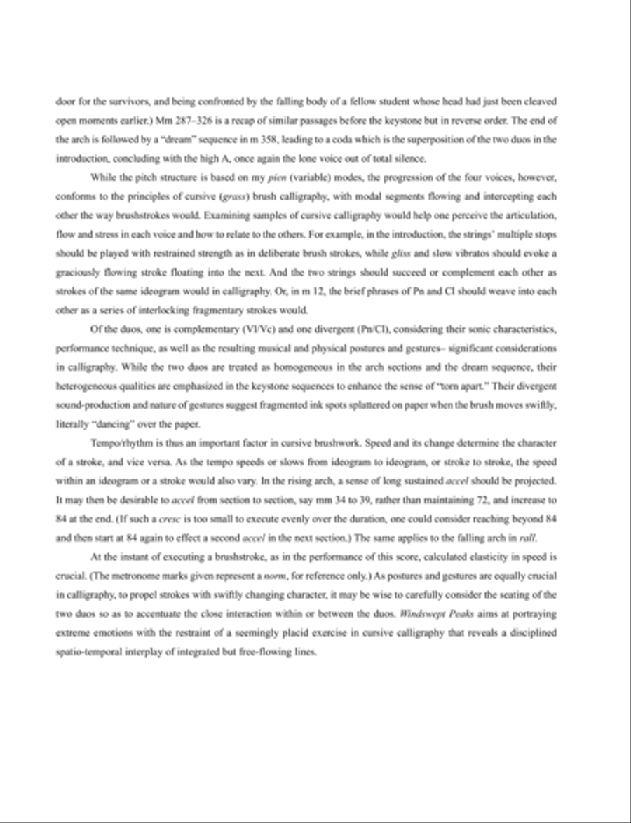 Windswept Peaks (Score) Clarinet scores gallery preview page 5