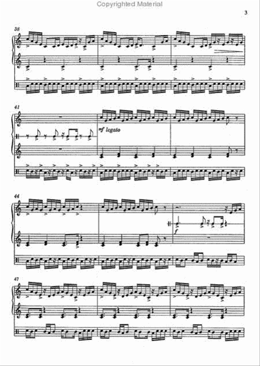 Four Dances for Piano, Percussion and Voice