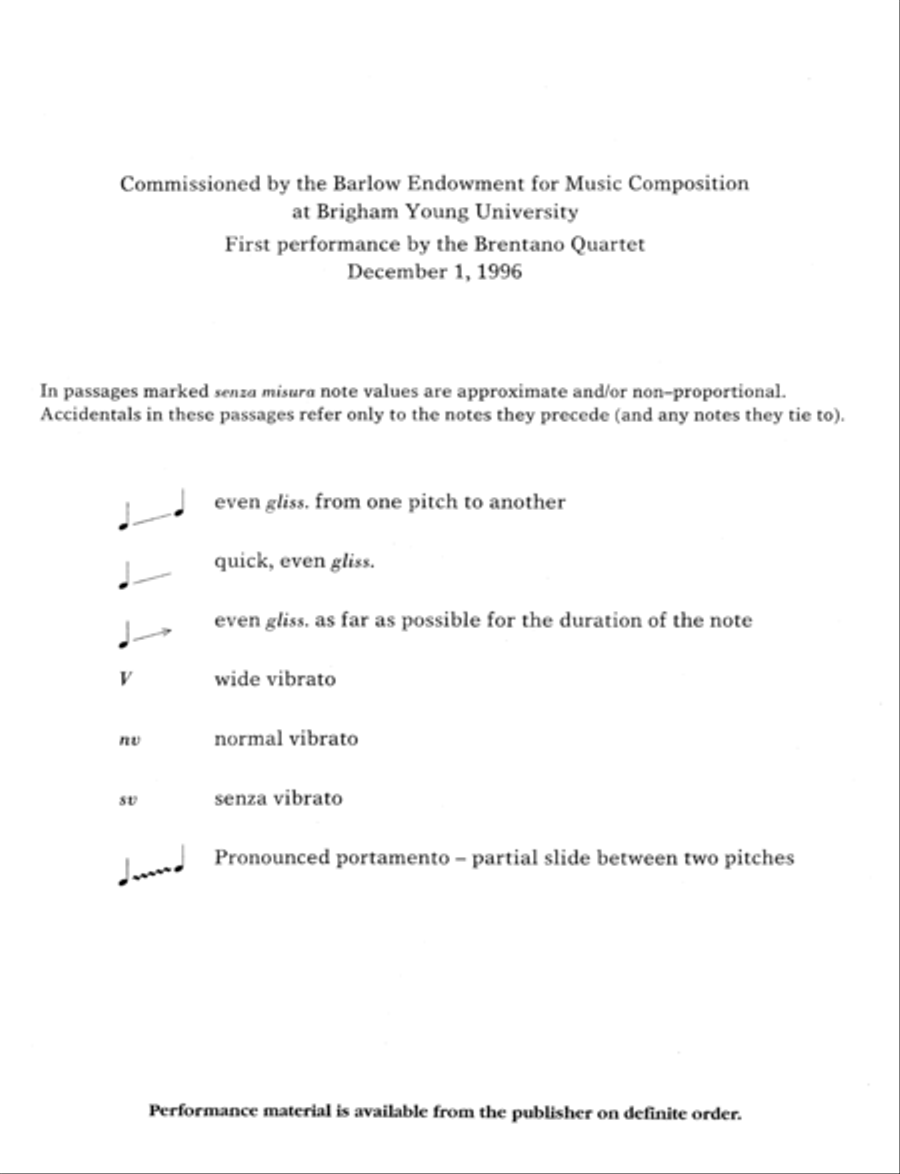 String Quartet No. 1 Clouds (Score) Cello scores gallery preview page 4