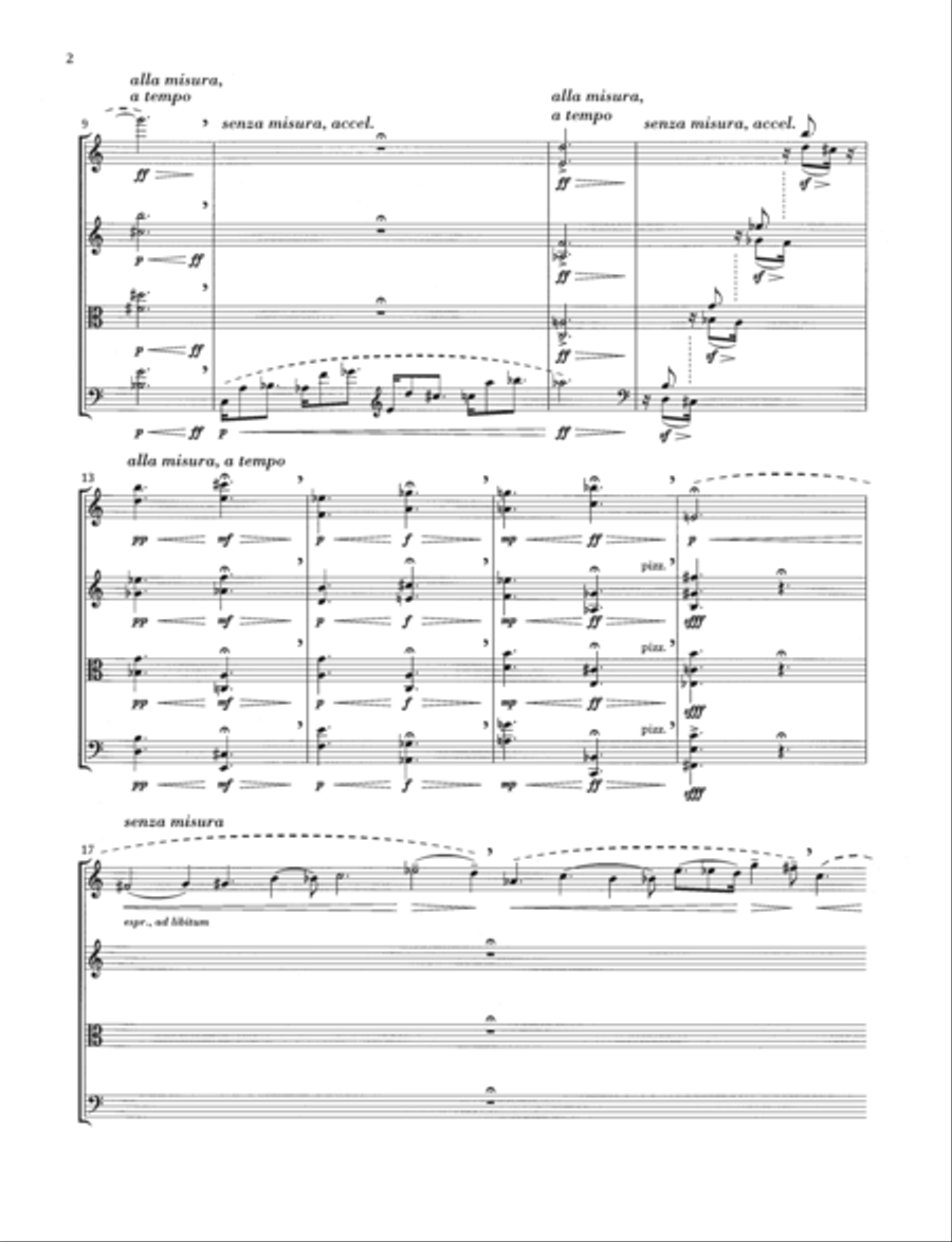 String Quartet No. 1 Clouds (Score) Cello scores gallery preview page 7