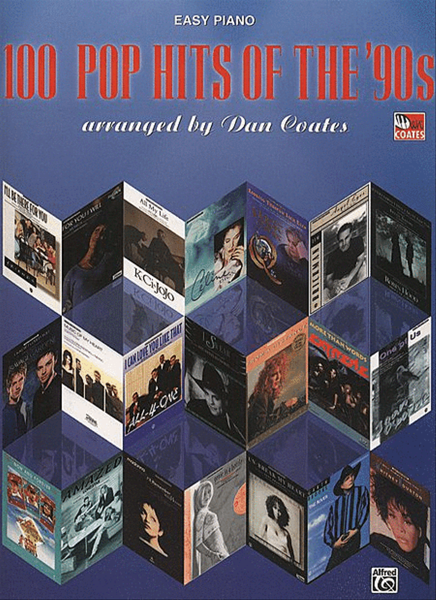 100 Pop Hits of the '90s - Easy Piano Piano, Vocal, Guitar scores gallery preview page 1