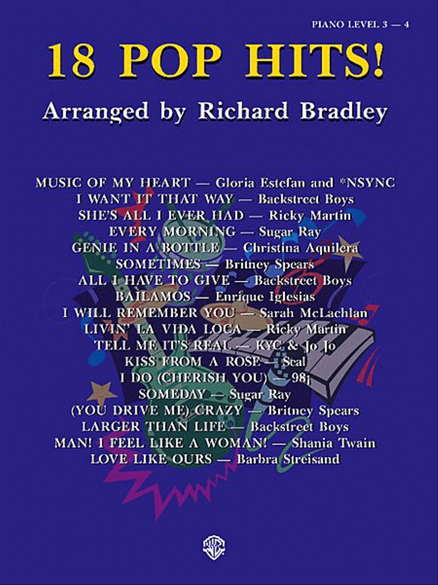 18 Pop Hits! Easy Piano scores gallery preview page 1