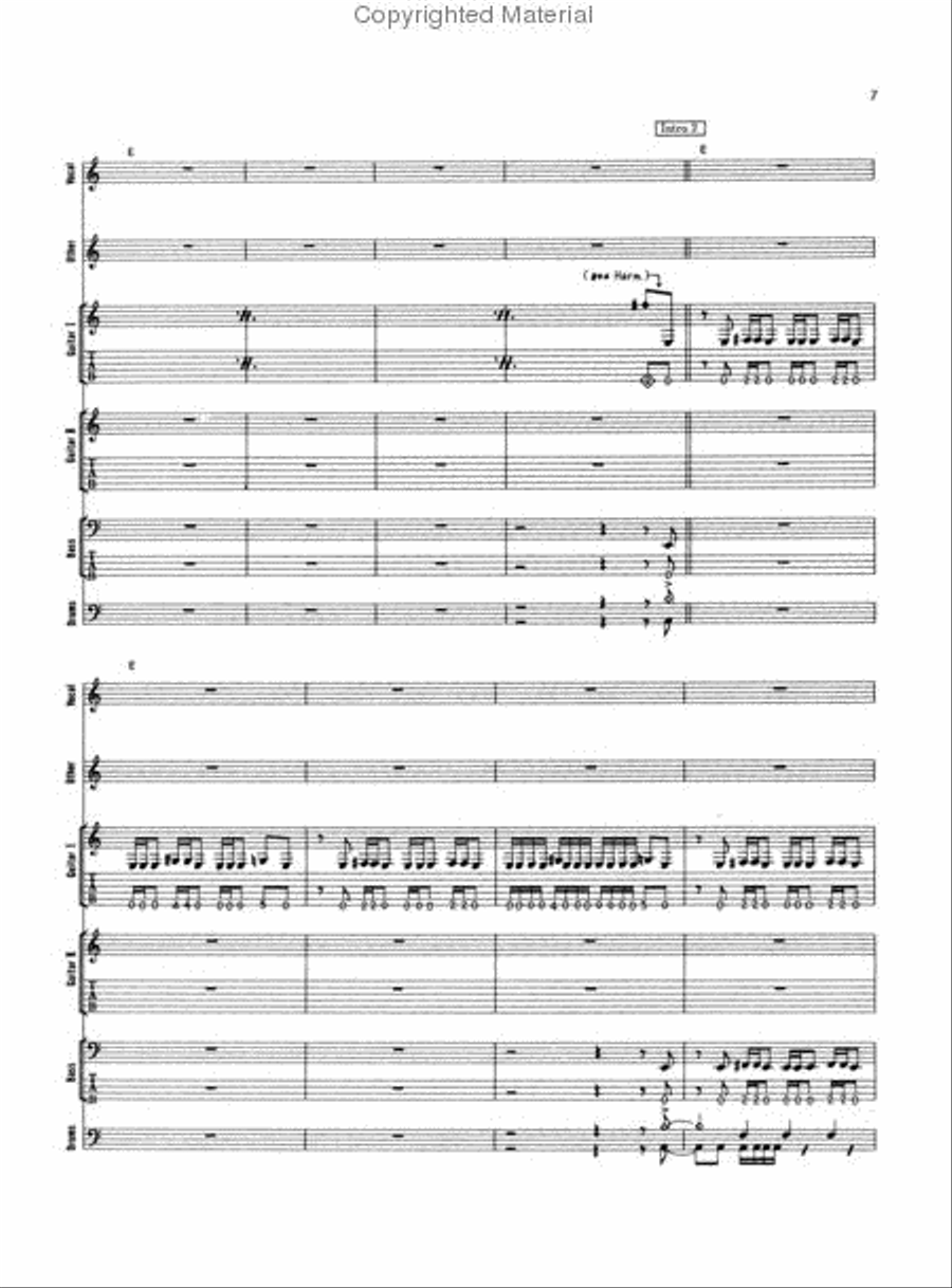 Selections From Vulgar Display Of Power And Cowboys From Hell Electric Guitar scores gallery preview page 3
