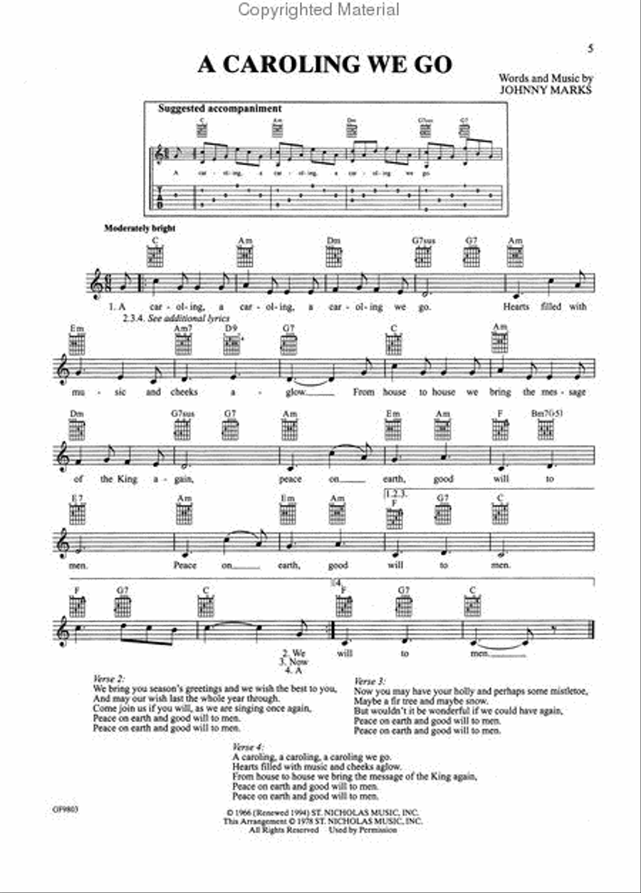Christmas Guitar Big Book Guitar scores gallery preview page 3