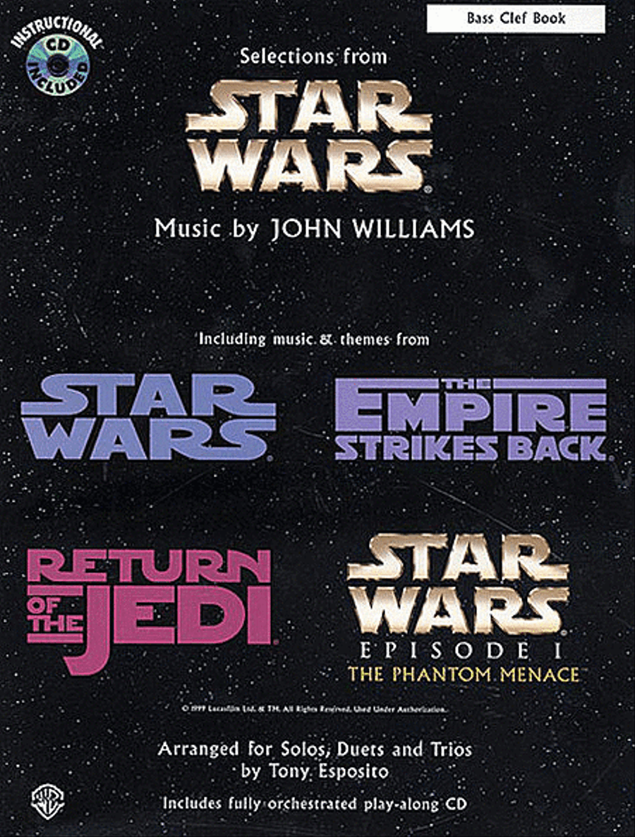Star Wars (Selections) Bass Clef Instrument scores gallery preview page 1