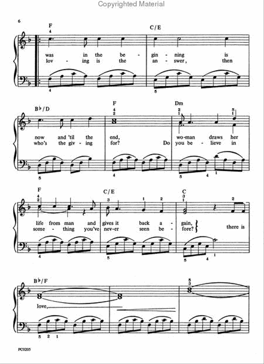 Wedding Song (There Is Love) Piano Solo scores gallery preview page 3