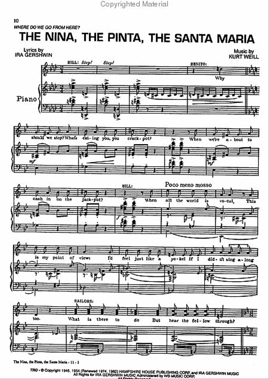 Kurt Weill Songs – A Centennial Anthology - Volume 2 Piano, Vocal, Guitar scores gallery preview page 2