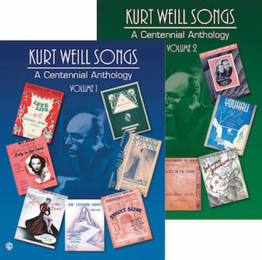 Kurt Weill Songs – A Centennial Anthology - Volumes 1 & 2 Piano, Vocal, Guitar scores gallery preview page 1
