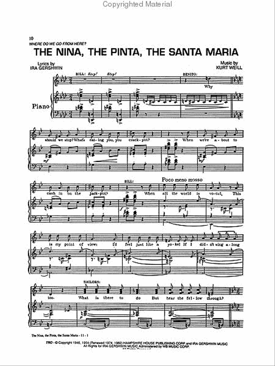 Kurt Weill Songs – A Centennial Anthology - Volumes 1 & 2 Piano, Vocal, Guitar scores gallery preview page 2