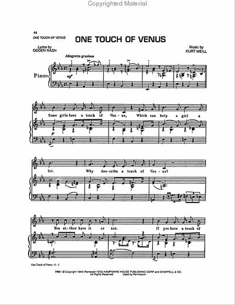 Kurt Weill Songs – A Centennial Anthology - Volumes 1 & 2 Piano, Vocal, Guitar scores gallery preview page 3