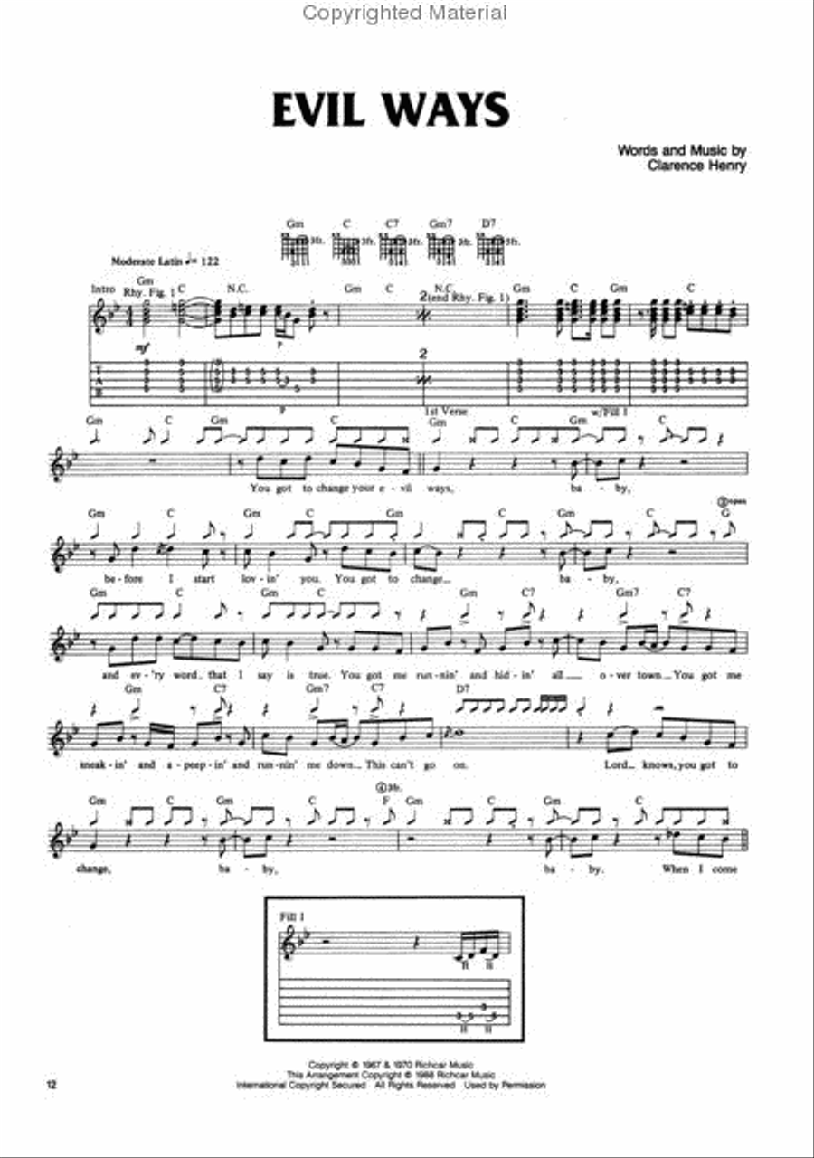 Santana Electric Guitar scores gallery preview page 3