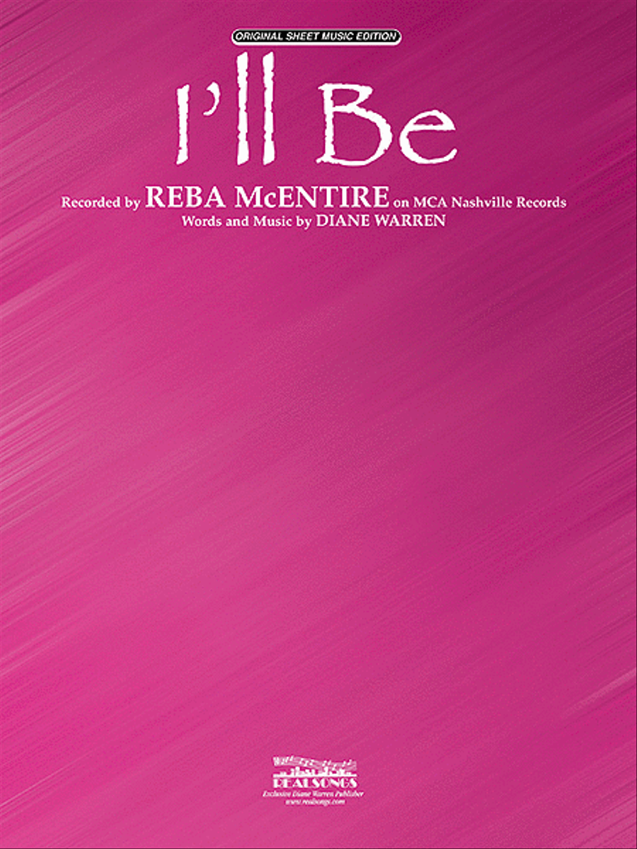 I'll Be Piano, Vocal, Guitar scores gallery preview page 1