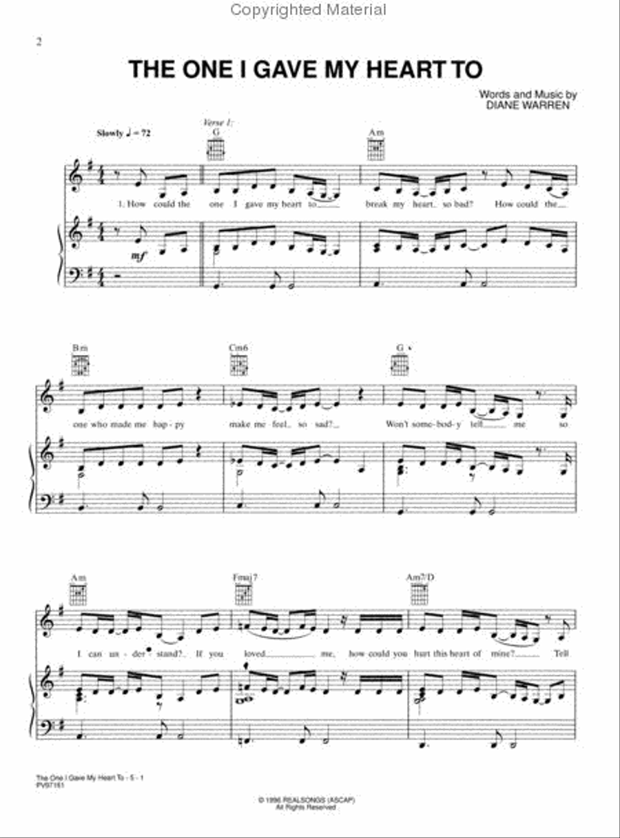 The One I Gave My Heart To Small Ensemble scores gallery preview page 2