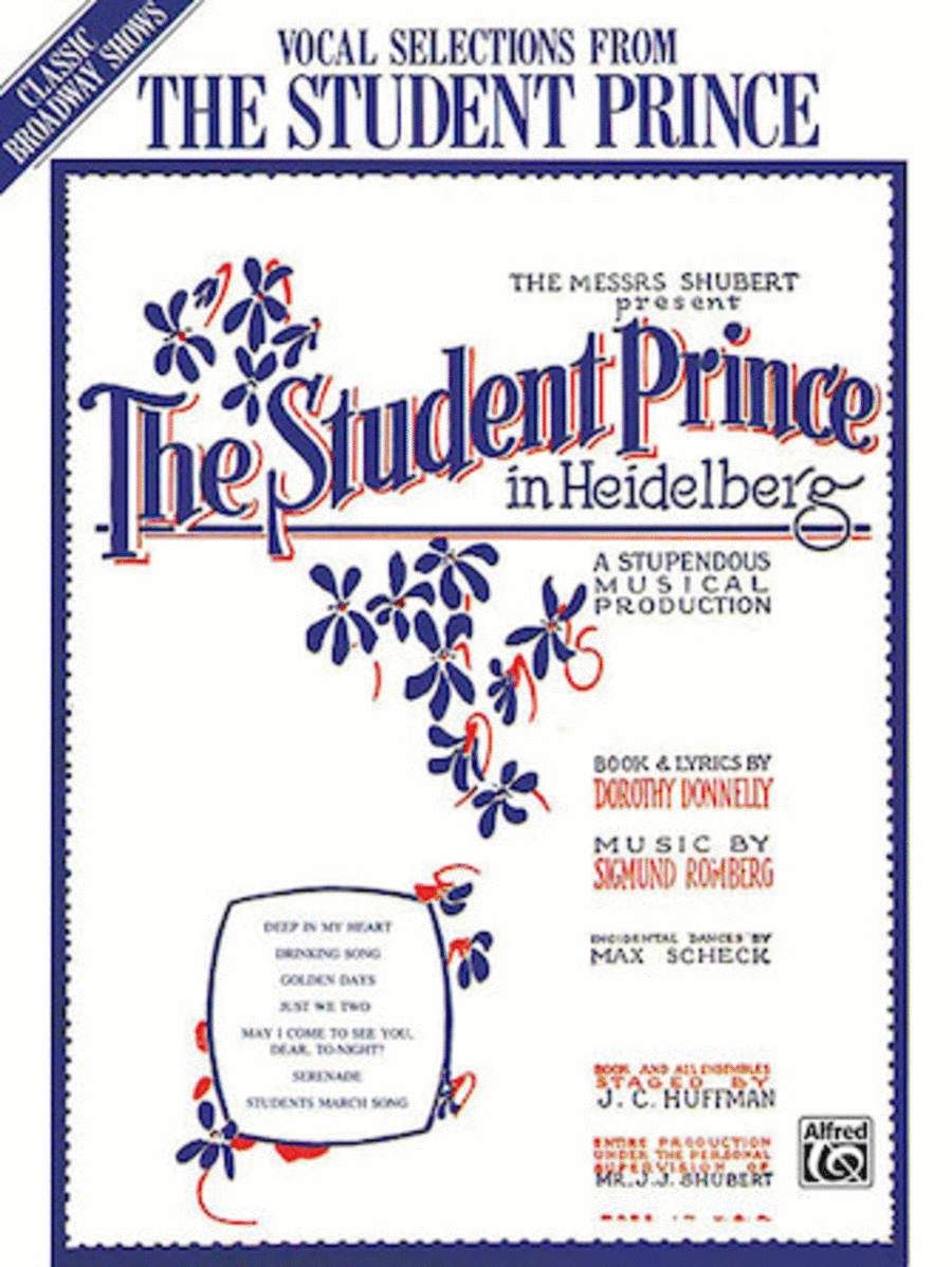 The Student Prince Piano, Vocal, Guitar scores gallery preview page 1