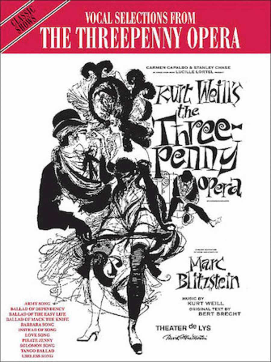 Threepenny Opera - Vocal Selections Piano, Vocal, Guitar scores gallery preview page 1