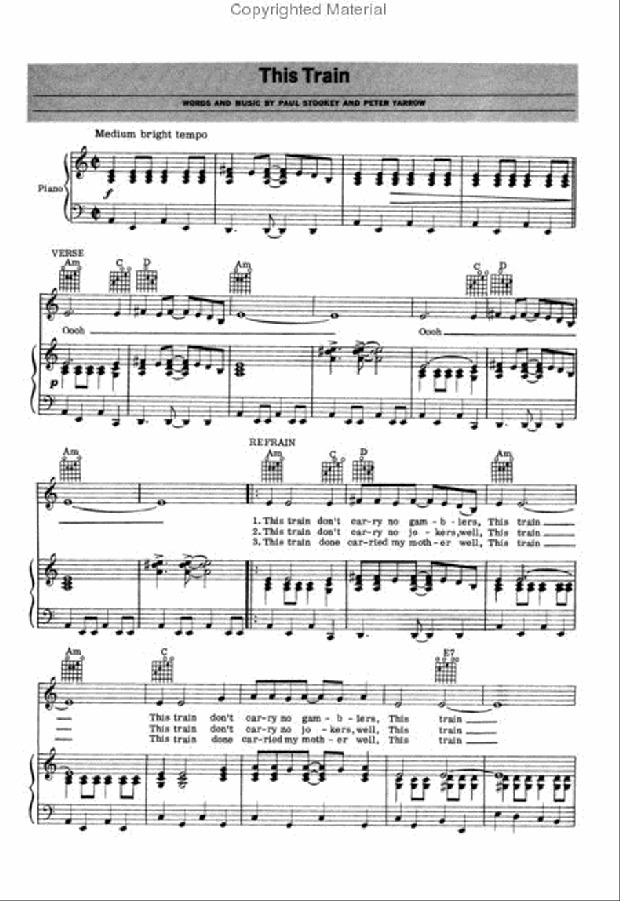 Peter, Paul & Mary Songbook Piano, Vocal, Guitar scores gallery preview page 2