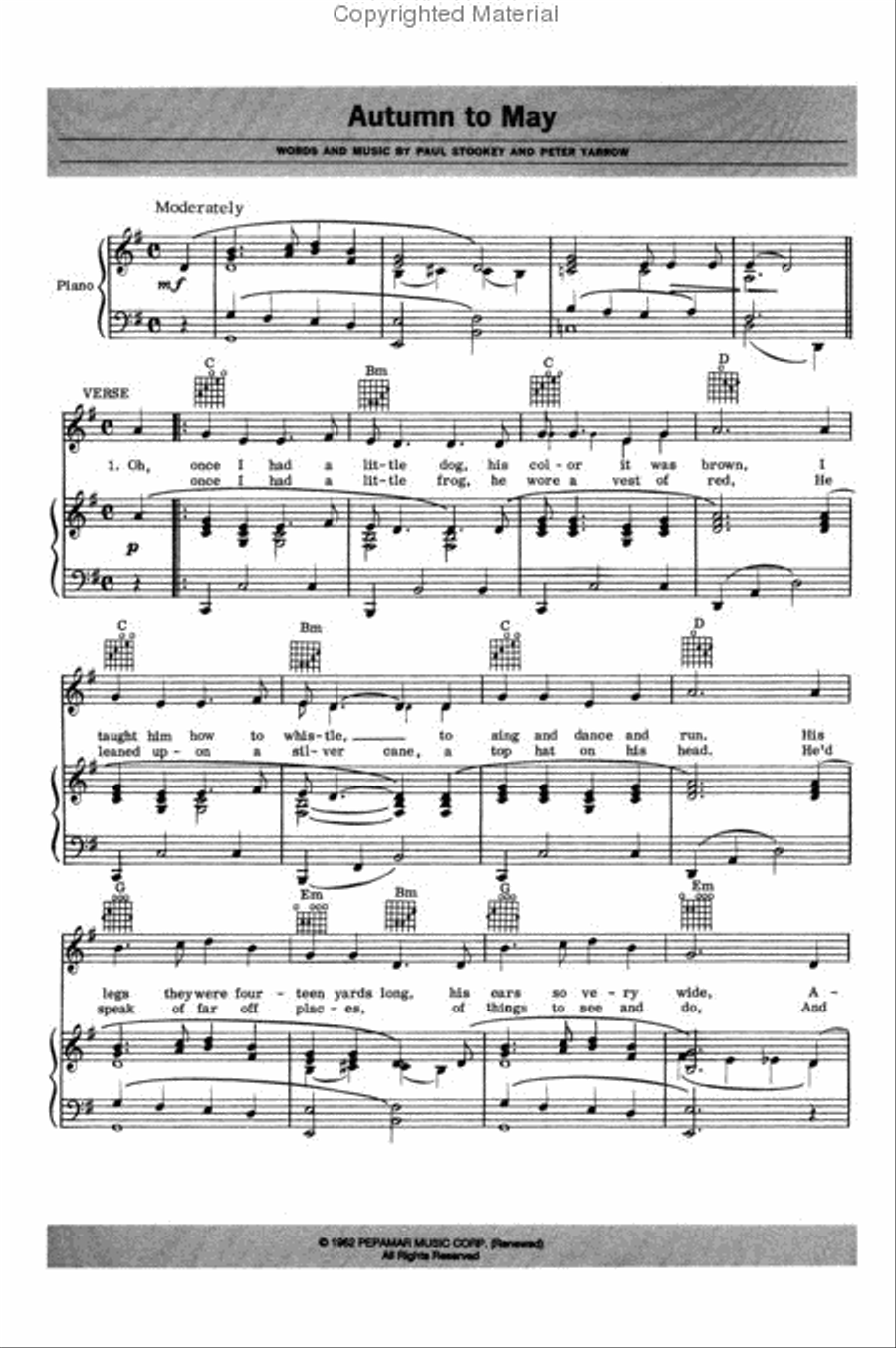 Peter, Paul & Mary Songbook Piano, Vocal, Guitar scores gallery preview page 3