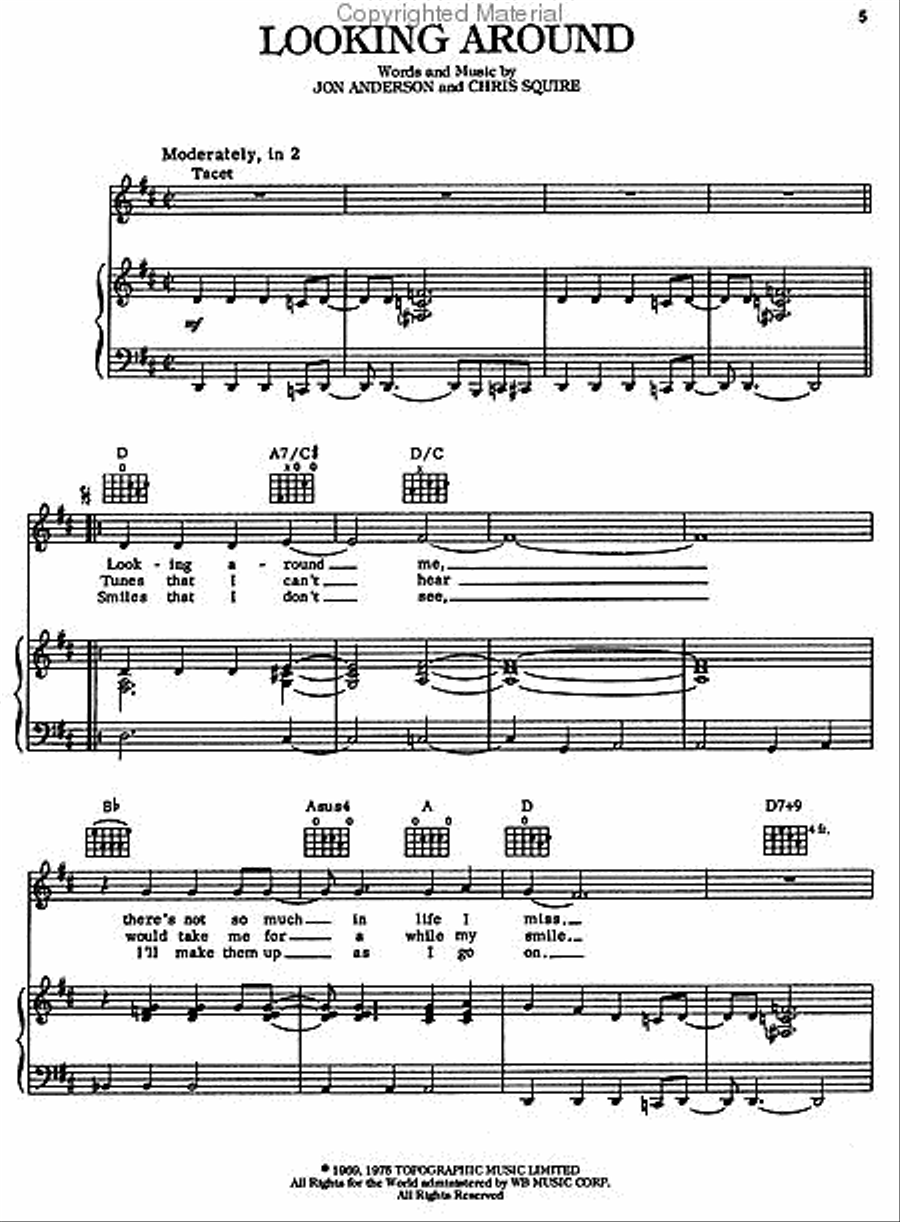 Yes Complete - Deluxe Edition Piano, Vocal, Guitar scores gallery preview page 2