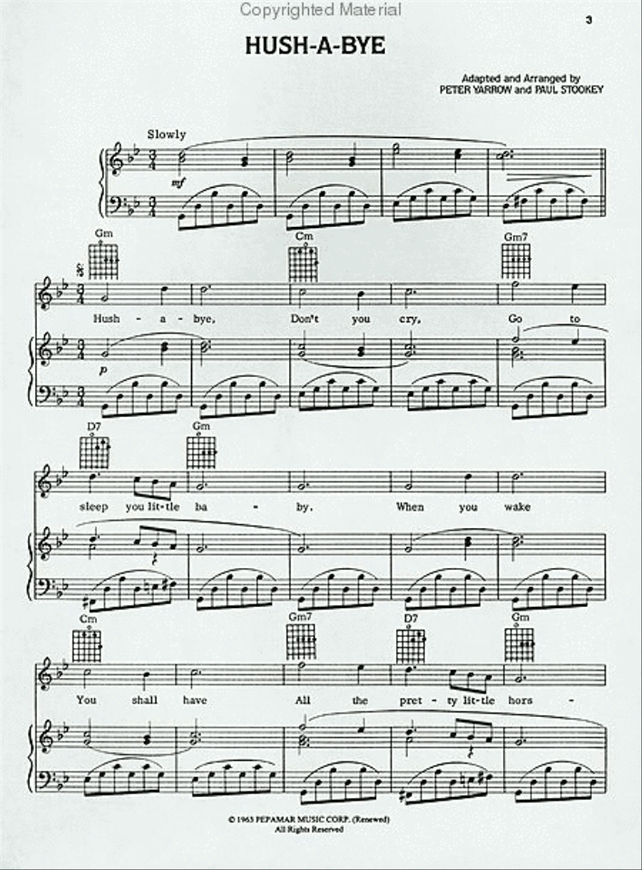 Peter, Paul, & Mary – Deluxe Anthology Piano, Vocal, Guitar scores gallery preview page 2