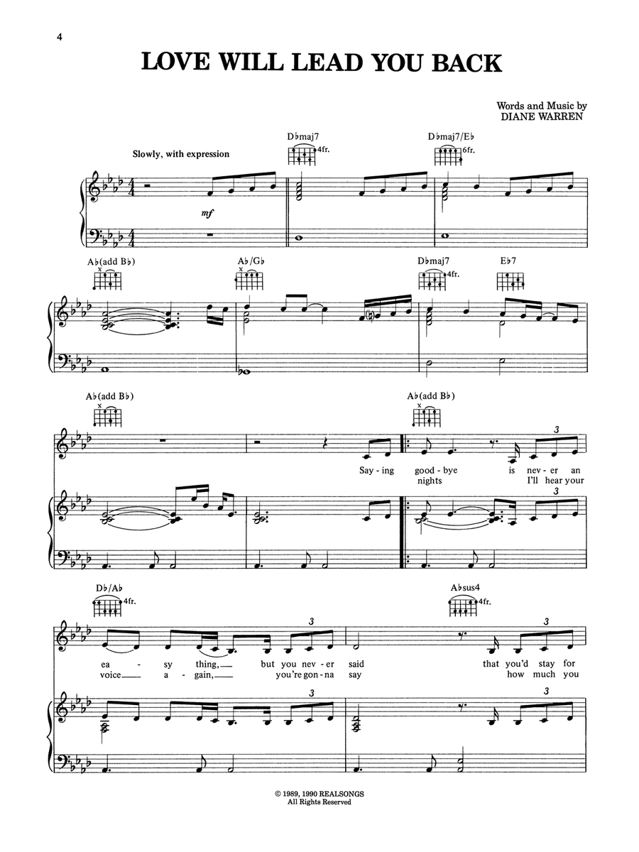 Nothing's Gonna Stop Us Now and the Hit Songs of Diane Warren, Volume 1 Piano, Vocal, Guitar scores gallery preview page 3