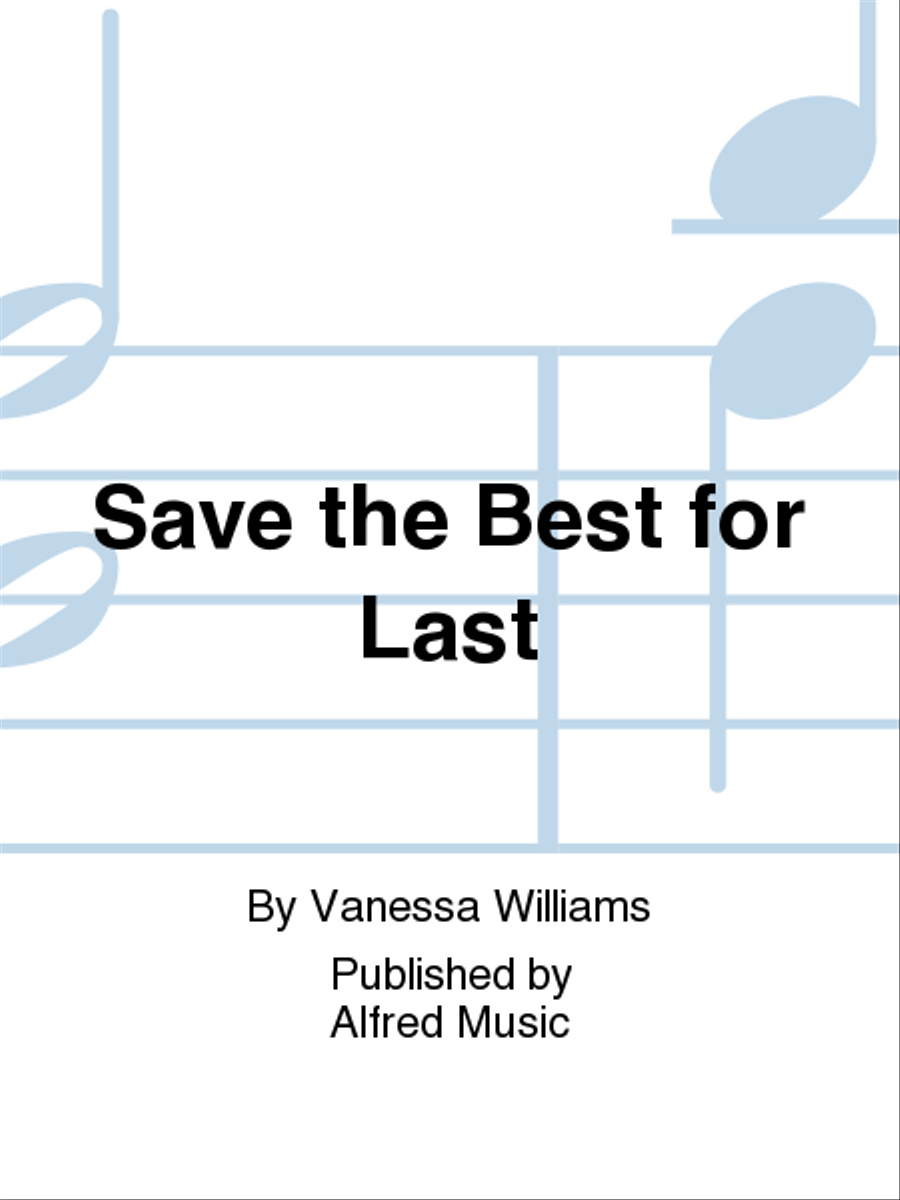 Save the Best for Last Piano, Vocal, Guitar scores gallery preview page 1