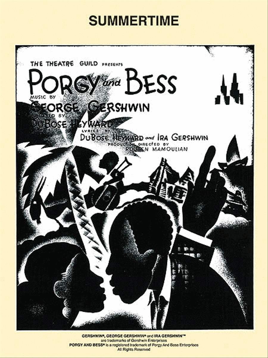 Summertime (from Porgy and Bess) Piano, Vocal, Guitar scores gallery preview page 1