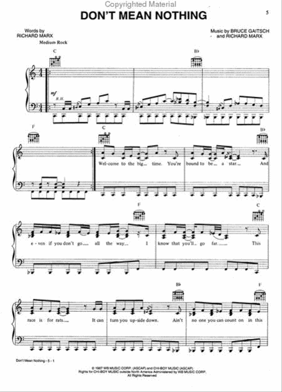 Richard Marx -- Greatest Hits Piano, Vocal, Guitar scores gallery preview page 2